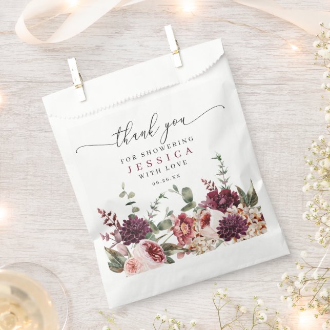 Rustikales Fall Land Boho Gefallen Tasche Geschenktütchen (Ausgeschnitten)