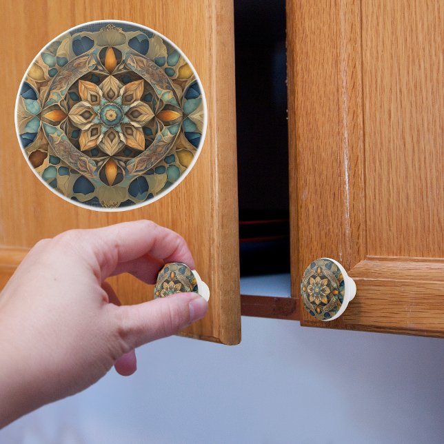 Rustikales Farbmuster Keramikknauf (Von Creator hochgeladen)