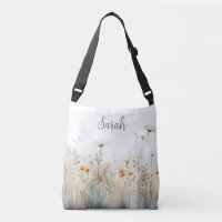 Rustikales Feld der Wildblumen Monogramm
