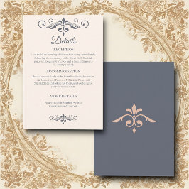 Rustikales Filigree, Hochzeit Begleitkarte