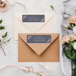 Rustikales Filigree , Hochzeit-Rücksendeadresse