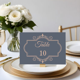 Rustikales Filigree, Hochzeit Tischnummer