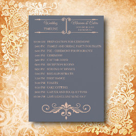Rustikales Filigree, Hochzeitzeitzeitschrift Programm