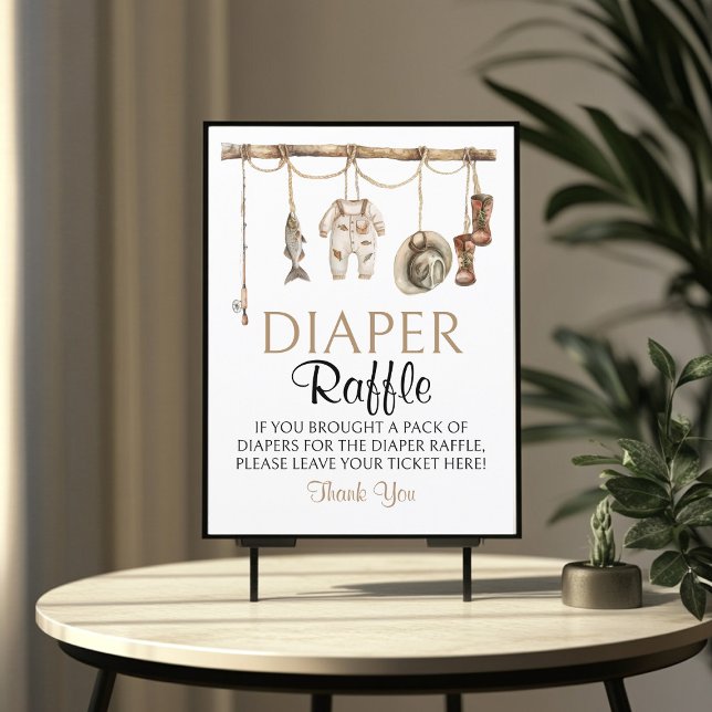 Rustikales Fischen Windelrumpf Schild 8x10 (Von Creator hochgeladen)