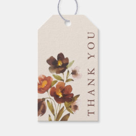 Rustikales florales Elegantes Highlight | Geschenkanhänger