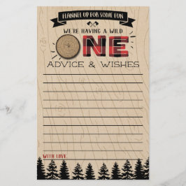 Rustikales Forest Buffalo Kariert Wild One Baby Ad