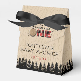 Rustikales Forest Buffalo Kariert Wild One Baby Du Geschenkschachtel