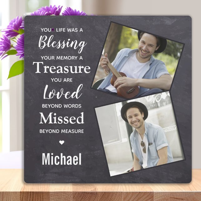 Rustikales Foto Beileid Memorials Achtung Fotoplatte (Von Creator hochgeladen)