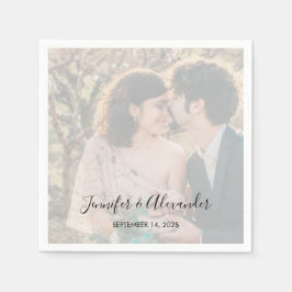 Rustikales Foto boho Hochzeit Serviette