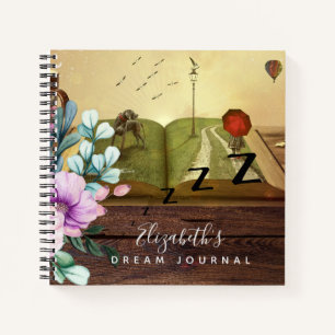 Rustikales Foto Dream Journal Analysis Record Notizbuch