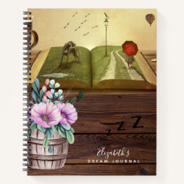 Rustikales Foto Dream Journal Analysis Record Notizbuch