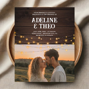 Rustikales Foto Flyer