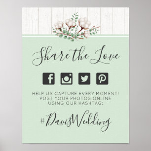 Rustikales Foto für Hochzeitspaziergänge Poster
