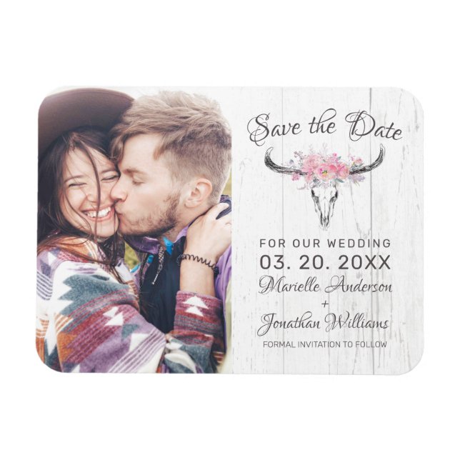 Rustikales Foto Magnet (Horizontal)