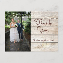Rustikales Foto Moderne Lichter Hochzeit Vielen Da Postkarte