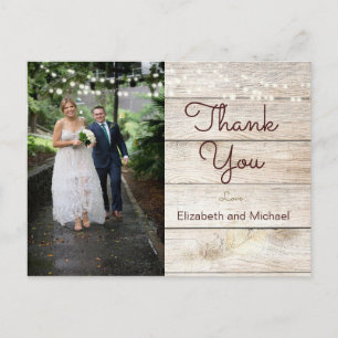Rustikales Foto Moderne Lichter Hochzeit Vielen Da Postkarte