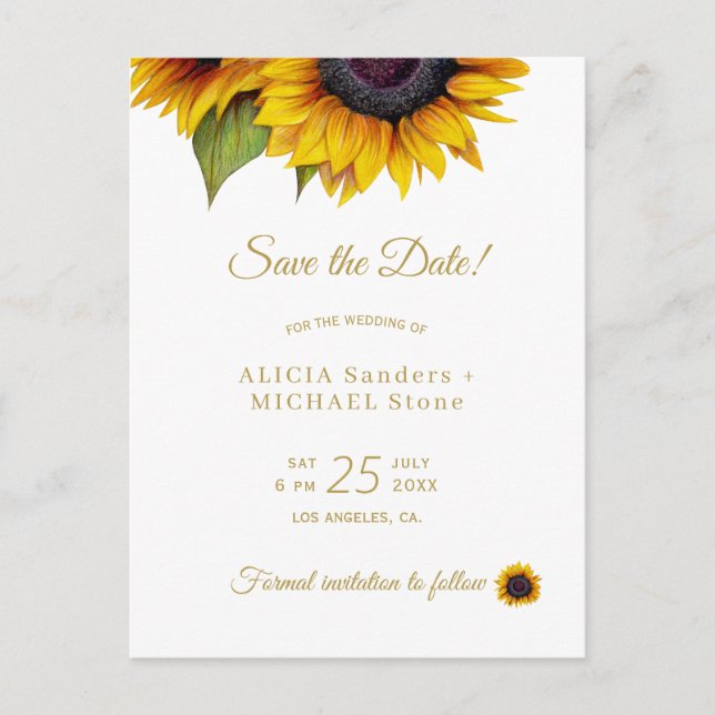 Rustikales Foto Save the Date Hochzeit Ankündigungspostkarte (Vorderseite)