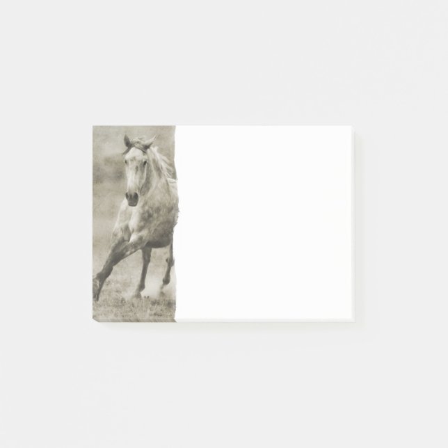 Rustikales Galloping Andalusisches Pferd Post-it Klebezettel (Vorderseite)