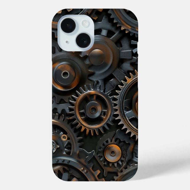 Rustikales Gearworks Phone Case (Rückseite)