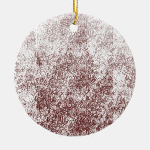 Rustikales gefrostetes Weihnachtsornament-Geschenk Keramik Ornament