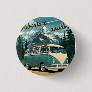 Rustikales Geschenk für Outdoor-Abenteuer Button