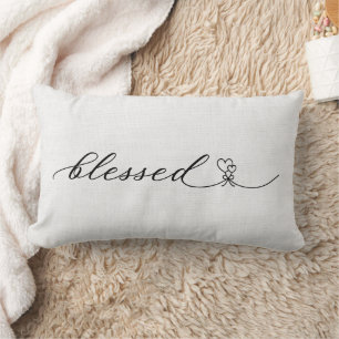 Rustikales Geschenk zur Hochzeit mit Segensschrift Lendenkissen