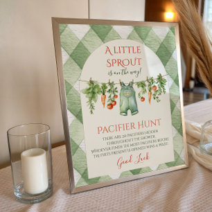 Rustikales geschlechtsneutrales Baby Shower-Suchsp Poster