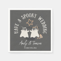Rustikales Ghost Halloween Gewohnte Hochzeit
