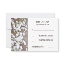 Rustikales Gipskraut Hochzeit RSVP-Karten