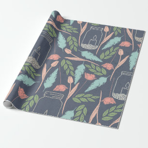 Rustikales Glow Spring Wrapping Paper Geschenkpapier