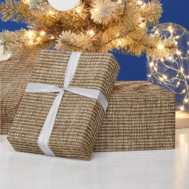 rustikales Graslandschaftsmuster Geschenkpapier
