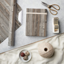 Rustikales graues Holztonpapier Geschenkpapier