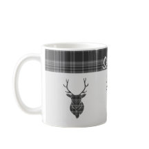Rustikales graues Tartan Muster und Steg Head Antl