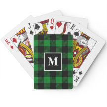 Rustikales Green Buffalo Kariert Monogram