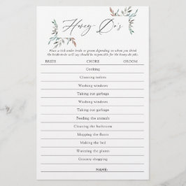 Rustikales Greenery Winter Brautparty Honey-Do Gam