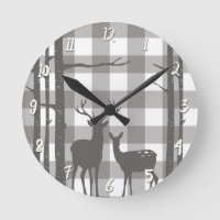 Rustikales Grey Buffalo Karierte Schachbretter Hir