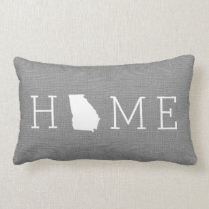 Rustikales Grey Georgia Zuhause Staat Throw Kissen