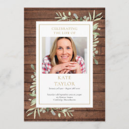 Rustikales Grünbeerdigungsprogramm Programm