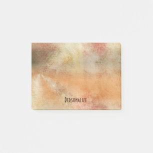 Rustikales Grunge Abstract Design in Herbstfarben Post-it Klebezettel