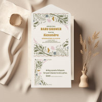 Rustikales Grünholz Fern Baby Dusche