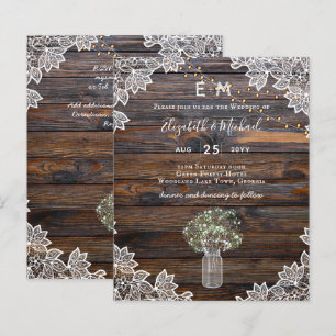 Rustikales Gypsophila WOODLAND WEDING BUDGET laden