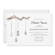 Rustikales Hanging Lanterns Brautparty