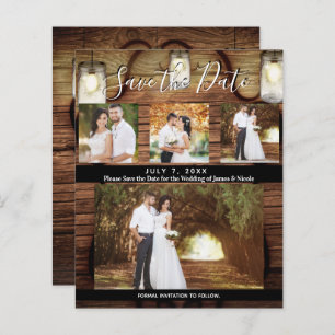 Rustikales Hanging Lights Wedding Foto Save the Da