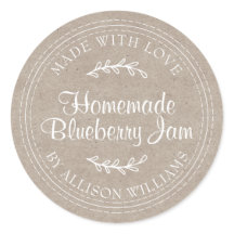 Rustikales, hausgemachtes Blueberry Jam Canning Kr