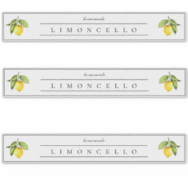 Rustikales, hausgemachtes Limoncello-Display-Label Aufkleber
