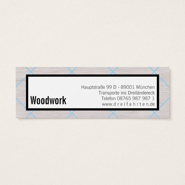 Rustikales Hazel Wood (Rückseite)
