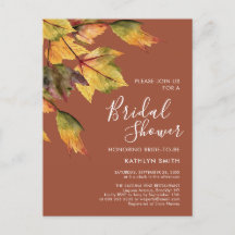 Rustikales Herbst-Hochzeit im Herbst-Brautparty