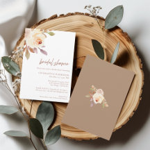 Rustikales Herbstfallen florales Brautparty