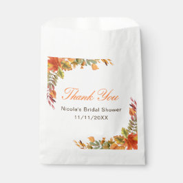 Rustikales Herbstlaub Brautparty Geschenktütchen