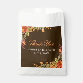 Rustikales Herbstlaub Brautparty Geschenktütchen